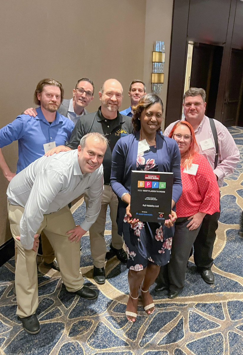 FullVisibility's tweet photo. So proud to be named the top-ranked ‘Best Place to Work’ for the second year in a row by the @WBJonline 🙌🏼 https://t.co/iNOV7J4hhh
