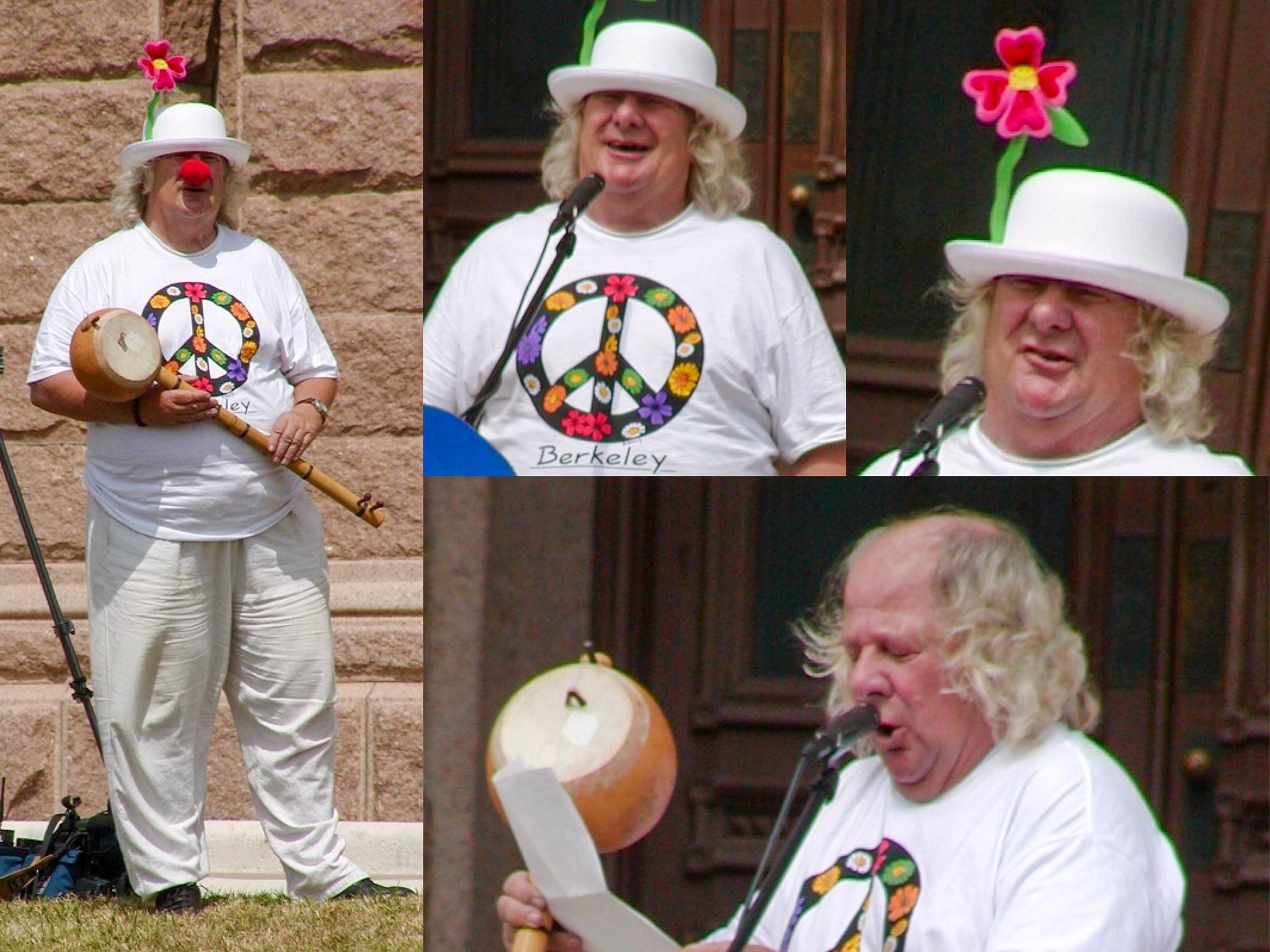 Happy 86th Birthday, Wavy Gravy!

*Pics from the protest rally against Iraq War @ Austin TX in 2003 