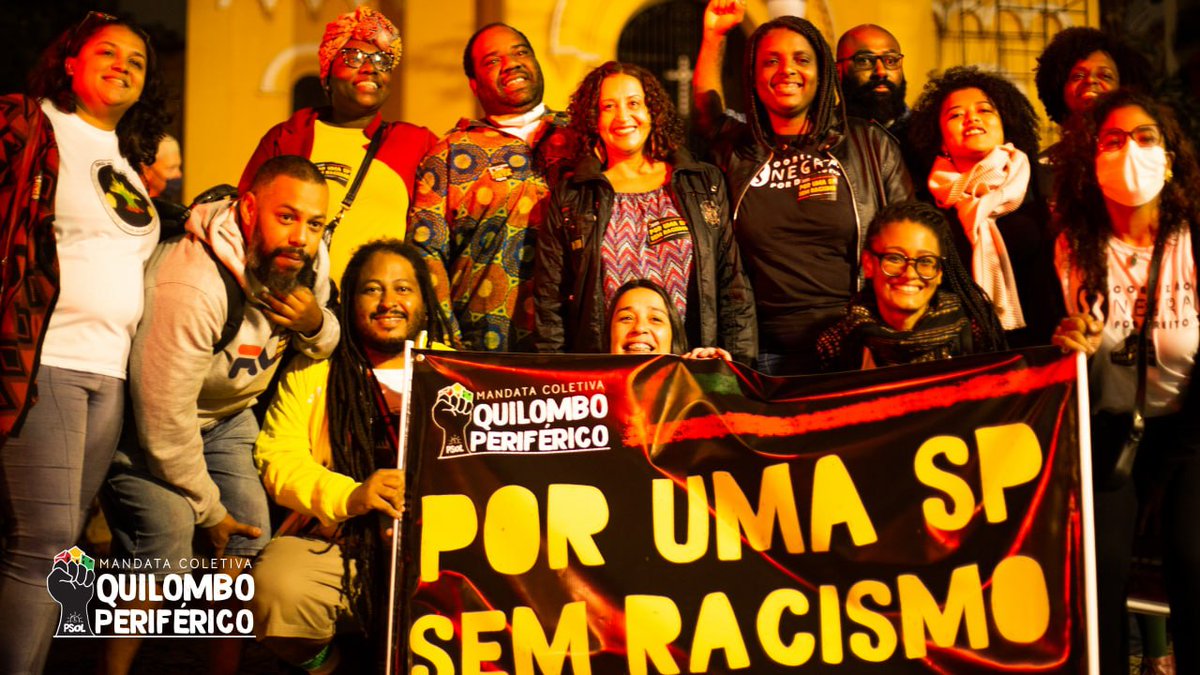 quilomboperifa's tweet photo. No último dia 12 de maio, a Mandata Coletiva Quilombo Periférico esteve na 26° Marcha pela Democracia Racial.
Criada em 1996 por várias entidades do Movimento Negro, a Marcha Noturna teve como tema esse ano "As Cotas Ficam"
#CotasFicam #cotasSim
https://t.co/dDW0ZZbYy5 https://t.co/0Y2DXetB6D