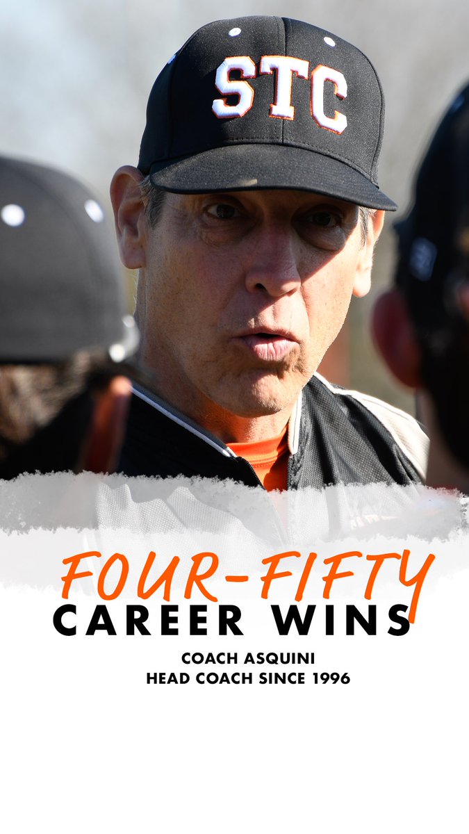 stce_baseball's tweet photo. Coach Asquini has won his 450th game today. Congrats Coach!! @STCEbaseball https://t.co/lQG0fgcqIX