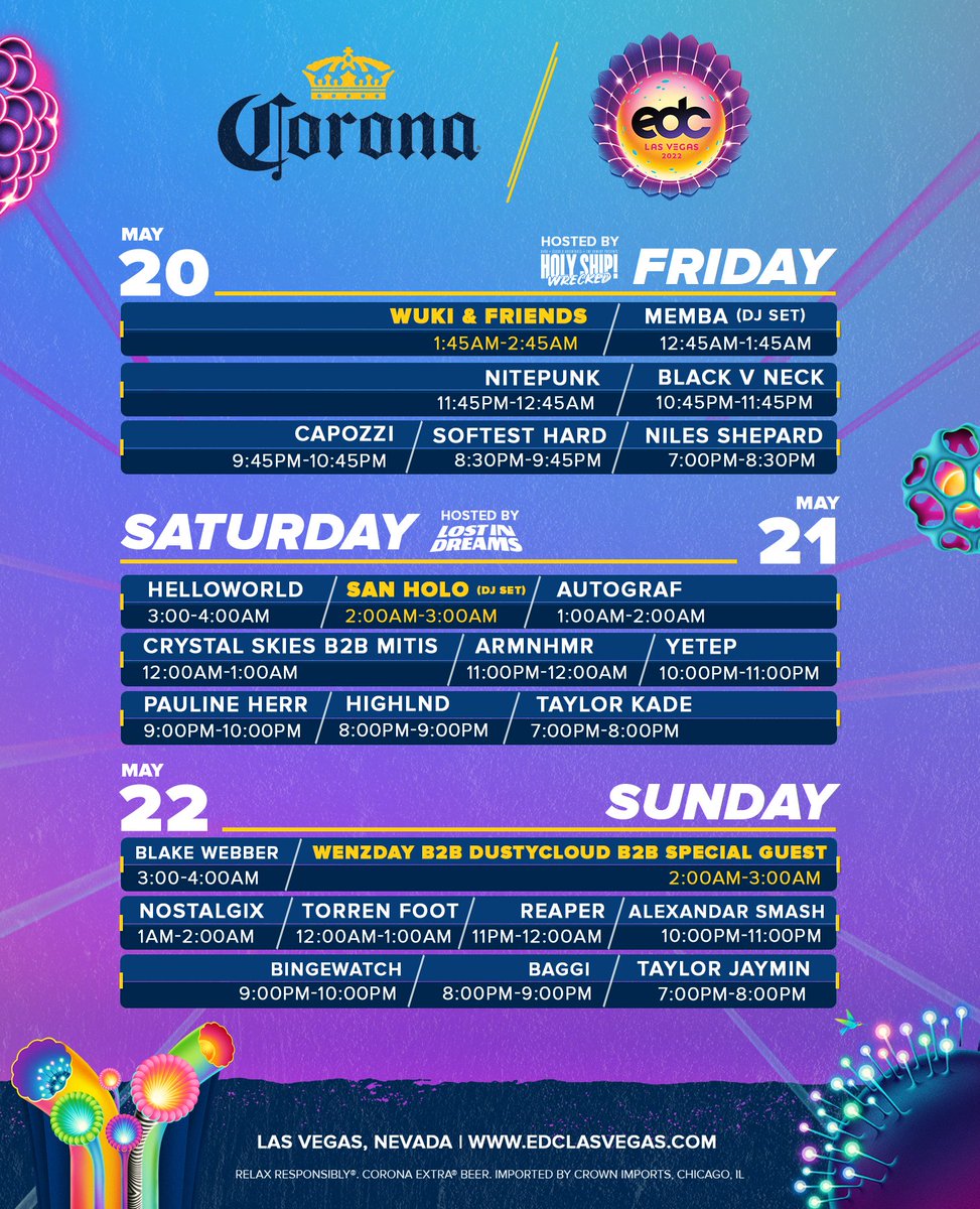 EDC_LasVegas's tweet image. The Corona Stage is back Under the Electric Sky at #EDCLV2022!⚡️ 

#21+