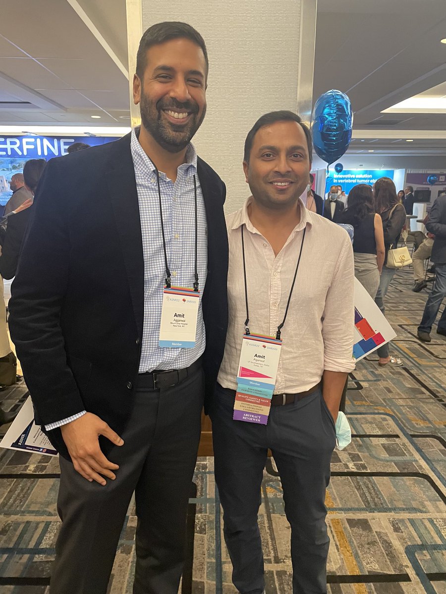 Finally met my namesake Amit Aggarwal @NeuroSinai , I have been taking all the credit for 😀