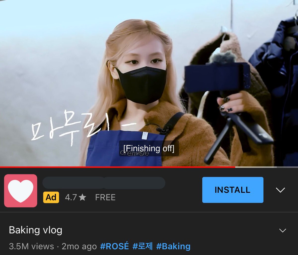 kzuhatqm's tweet photo. baking vlog uno dos tres 
블랙핑크 로제 #ROSÉ #로제 @BLACKPINK https://t.co/YcSHA7sLxm