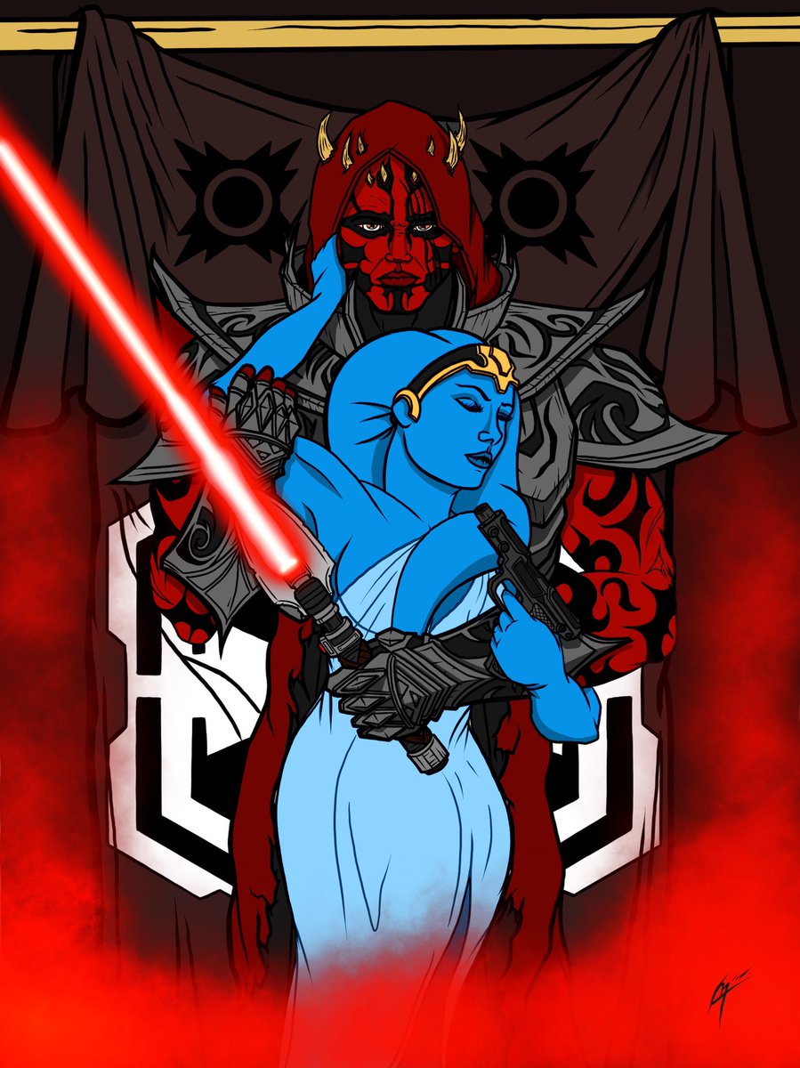This was an old piece I drew up based off my #starwarstheolfrepublic sith character. I really enjoy the game I just wish we could get a current gen version. 🤞🤞#StarWars #sith #darkside