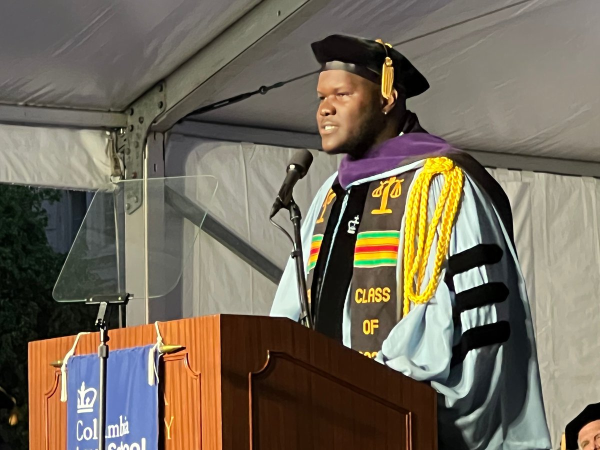 Jordan Jarrett ’22 LL.M., this year’s LL.M. class speaker, urges his classmates to “become the ones who can speak and be heard, whose voices can do more. . . . This world’s issues are now our own. Class of 2022, Use Your Voices.”