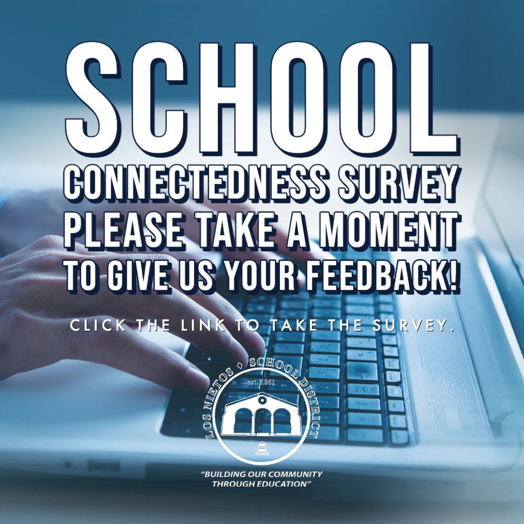 AdaSNelson_ES's tweet photo. We would like to hear from you! Please fill out our Parent Connectedness Survey to give us feedback on how our district can best serve you and your student. https://t.co/nrL5Yoe1VY

#AdaSNelsonES #EdChat #Education https://t.co/FHePT7bAbW