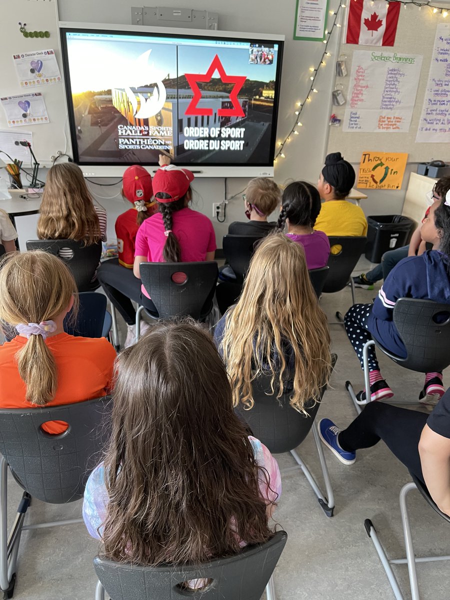 KTSScherschel's tweet photo. Thank you for the great virtual visit @sportshall. We had so much fun learning about Cindy Klassen, Lori-Ann Muenzer, setting goals, and following your dreams @KenTayloryycbe @AP_Belcher #WeAreCBE https://t.co/wPuvEb0ZQF
