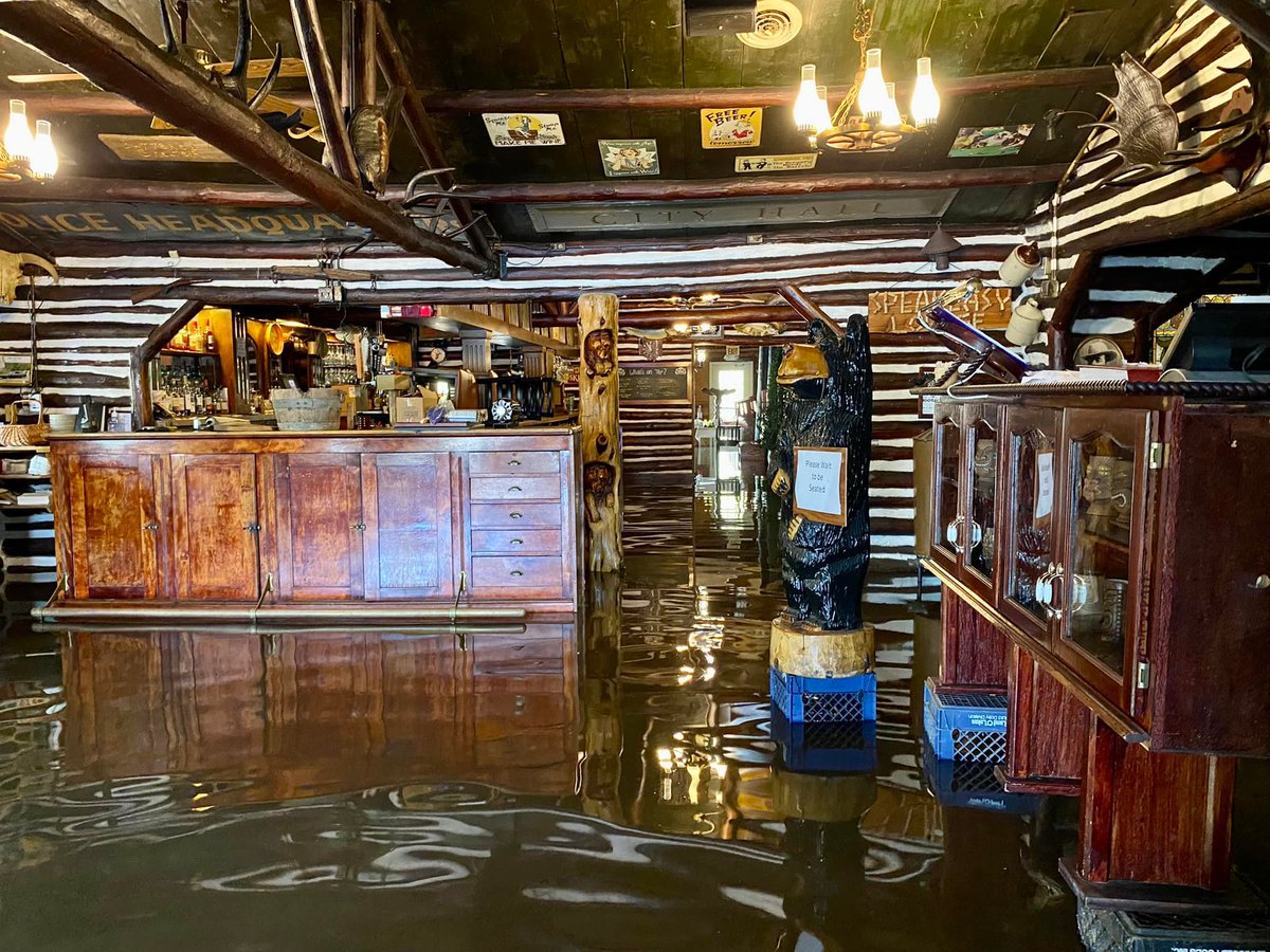 We're starting to see some flooding connected to last week's heavy rain, including along the Sauk River west of St. Cloud. Anton's Restaurant shared these photos of water pouring into the building, forcing them to close. @KARE11