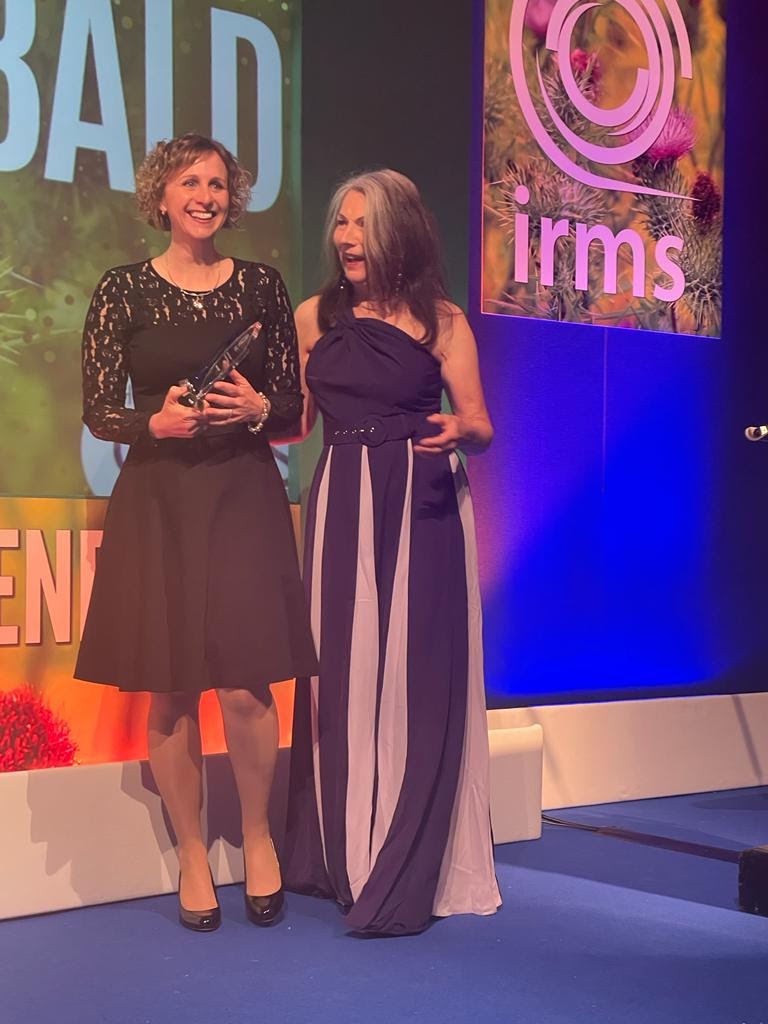 Archibfam's tweet image. Over the moon to have been awarded the @IRMSociety award by @alison8north for the New Professional of the Year for 2022. I will take this back to the @EduDataHub at @Derbyshirecc with tremendous pride. Thank you to committee and delegates at the @IRMSConference for your kindness