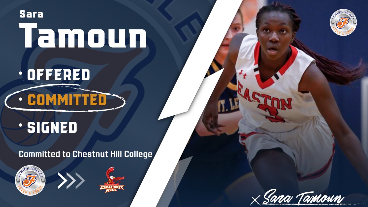 A huge congratulations to 2022 Sara Tamoun on her commitment to play college basketball at Chestnut Hill College! We are proud of you!