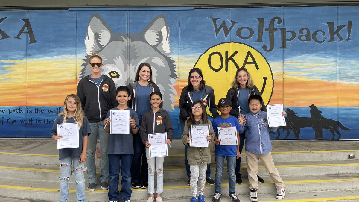OkaWolfpack's tweet photo. Congratulations to Oka’s Leaders of the Pack for April. 💙💙 https://t.co/heh48RH9fP