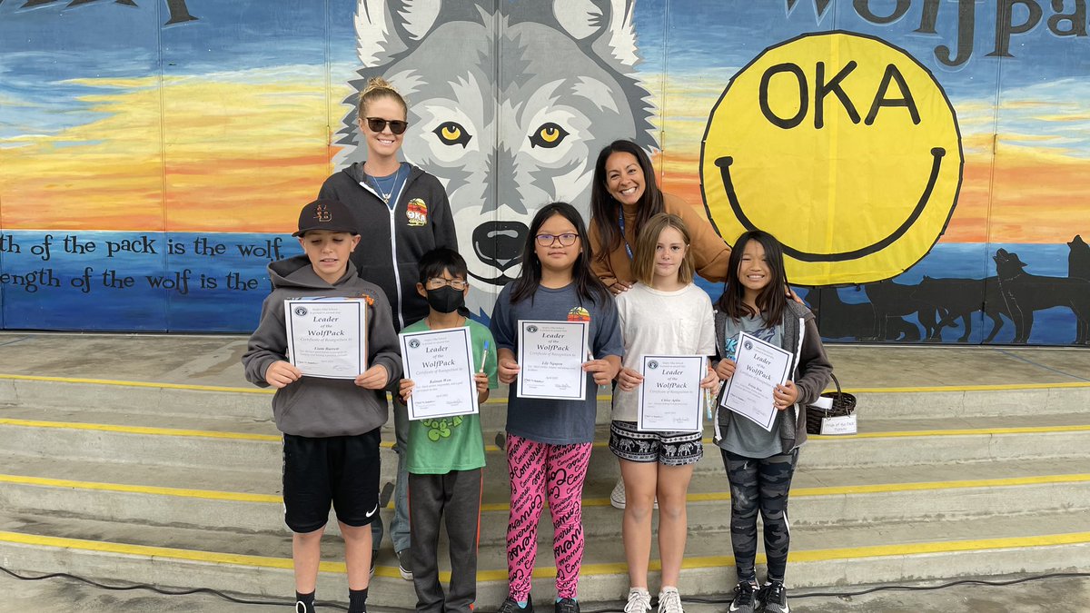 OkaWolfpack's tweet photo. Congratulations to Oka’s Leaders of the Pack for April. 💙💙 https://t.co/heh48RH9fP