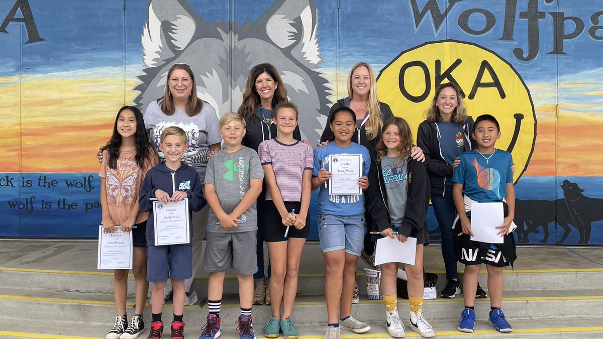 OkaWolfpack's tweet photo. Congratulations to Oka’s Leaders of the Pack for April. 💙💙 https://t.co/heh48RH9fP