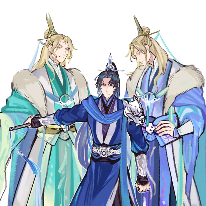 [2ha]

was thinking about 0.5 shuangmeimeng

(i could totally make a 12 kingdom AU if I squint) 
