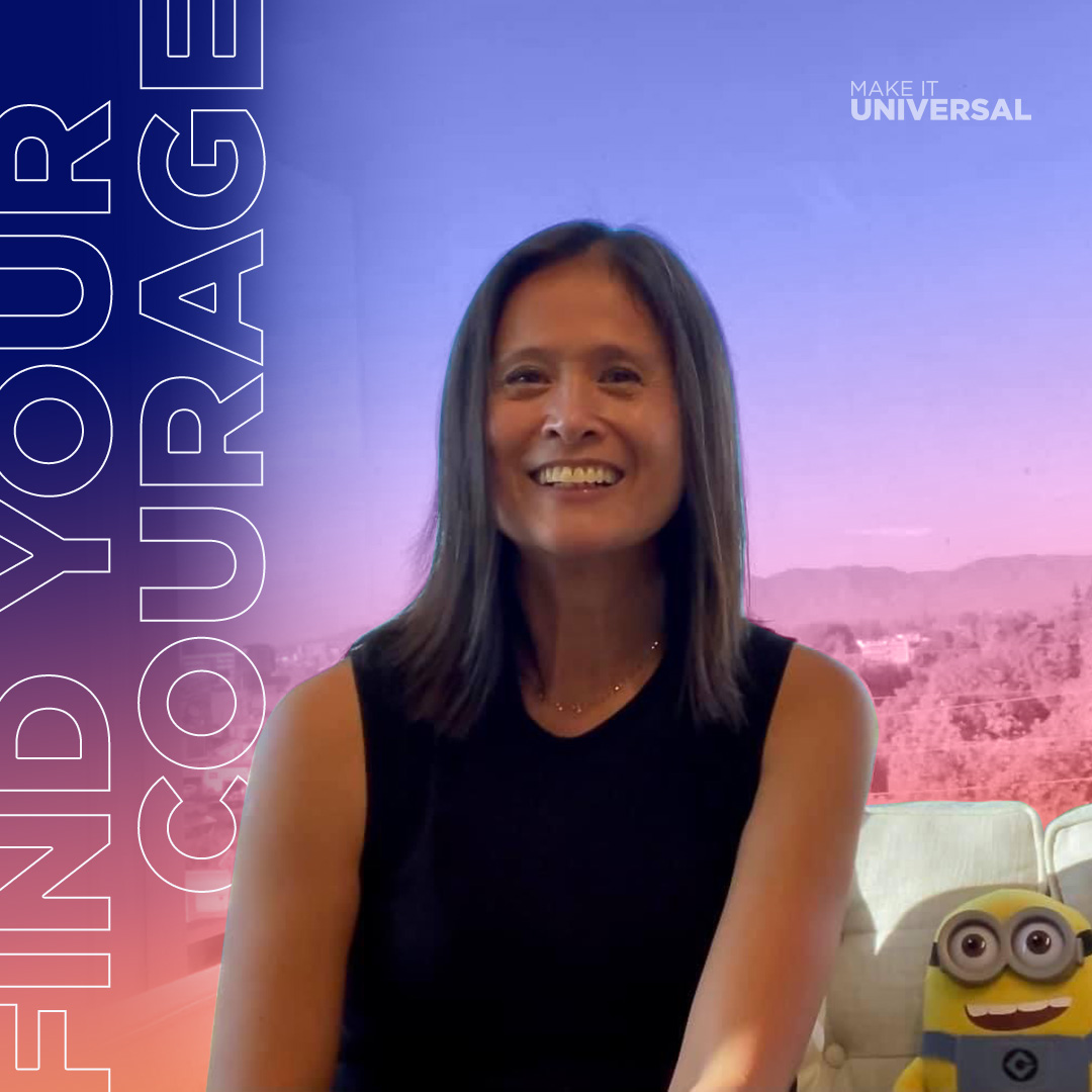 makeituniversal's tweet photo. For Hoai Scott, SVP of Human Resources, courage is the name of the game ✨ "We can use our unique talents and abilities to bring joy, play, & curiosity to the work...we don't grow unless we make ourselves vulnerable, and that takes courage." #LeadershipAtWork #NBCUAAPIAmplified https://t.co/DqF9nWEazI