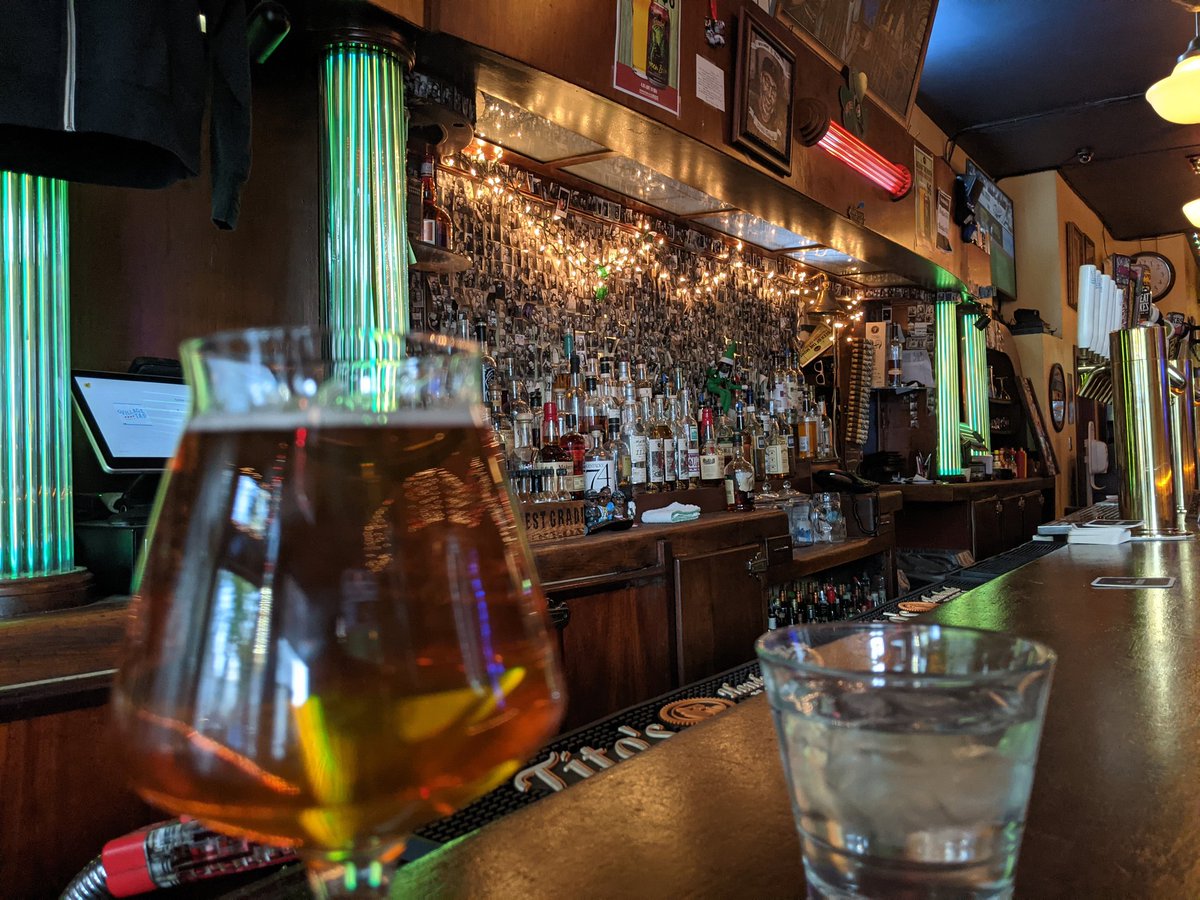 TheRobSquad's tweet photo. Undisclosed location having a beer with two people I've known since 7th grade. @chicagobars And they were kind enough to put the @whitesox game on (though no sound). https://t.co/xv431MLNwe