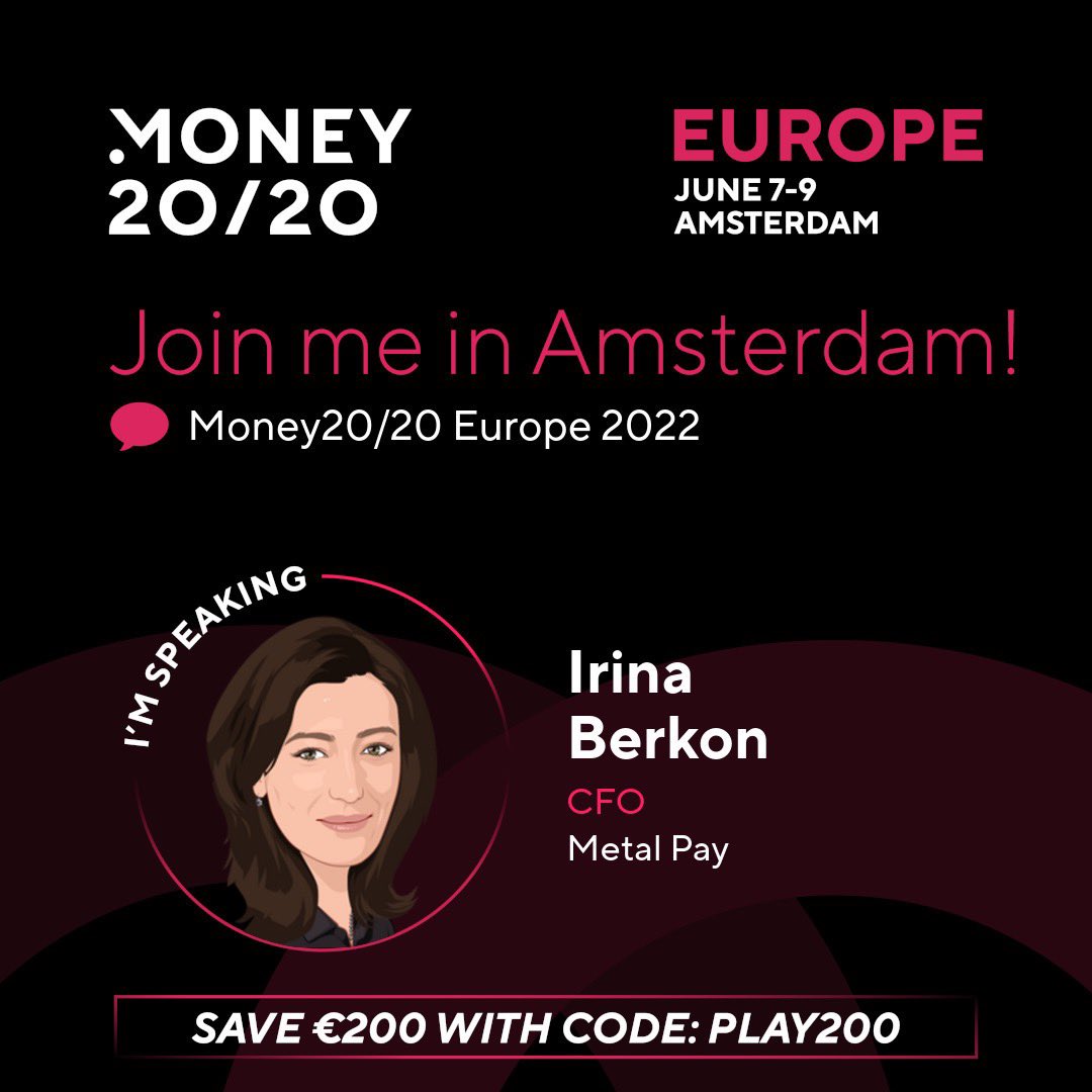 Will be speaking at <a href="/money2020/">Money20/20</a> on the topic of #crypto FOMO. Who wants to meet there and be invited to the <a href="/metalpaysme/">Metal Pay</a> European launch party?