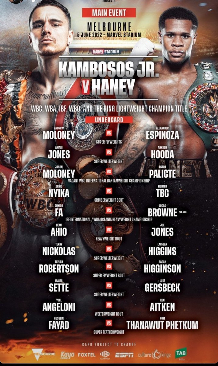 fightclubnft_'s tweet photo. This is the undercard for #KambososHaney
We will go through some of the fights @fightclubnft 
Big Sports Show AMA on Friday @4pm pst time tune in and let's make this the Biggest AMA Sports Show on Twitter

#NFT #NFTCommunity #ETH 

$ETH $Crypto https://t.co/by1lXmuoAr