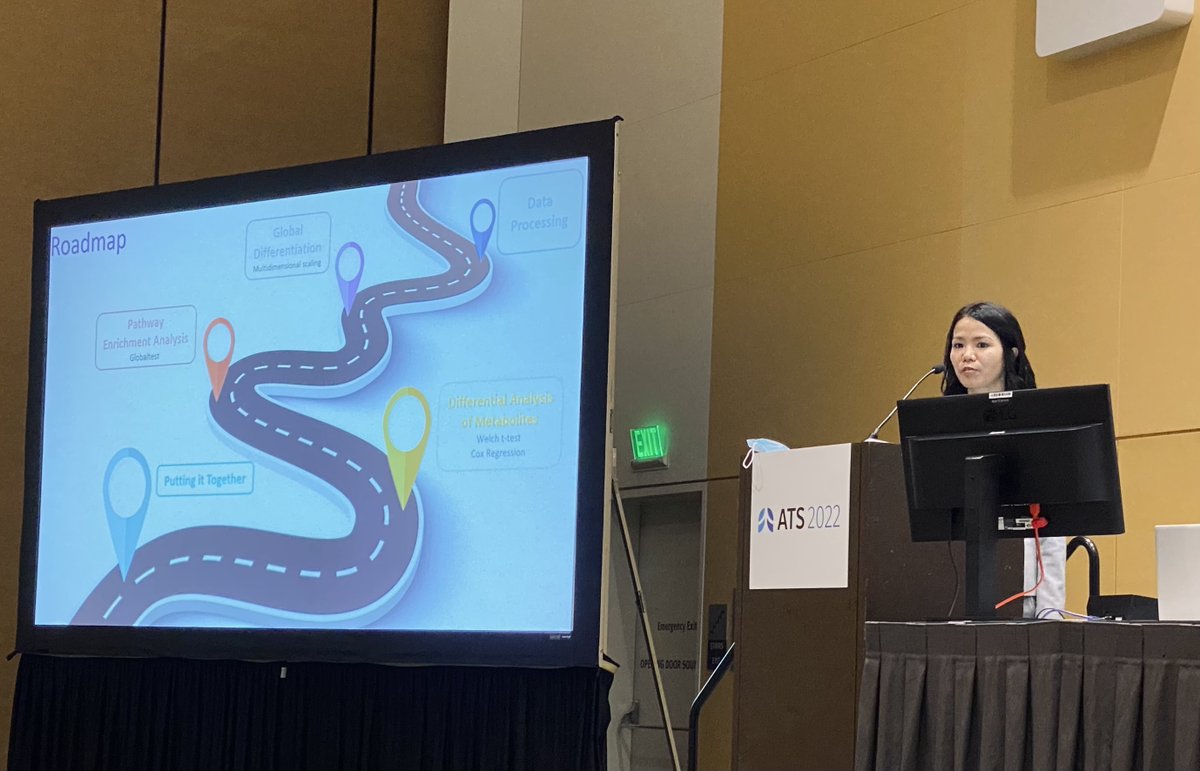 Başak Çoruh (@basakcoruhuw) on Twitter photo Dr. <a href="/hongyang_pi/">jopi</a> of <a href="/uwpccm/">UW PulmCritCareSleep</a> elegantly describing her research on metabolomic signatures associated with RV dilation and mortality in PAH.
#ATS2022 <a href="/UWDeptMedicine/">UW Department of Medicine</a> #proudPD Dr. <a href="/hongyang_pi/">jopi</a> of <a href="/uwpccm/">UW PulmCritCareSleep</a> elegantly describing her research on metabolomic signatures associated with RV dilation and mortality in PAH.
#ATS2022 <a href="/UWDeptMedicine/">UW Department of Medicine</a> #proudPD