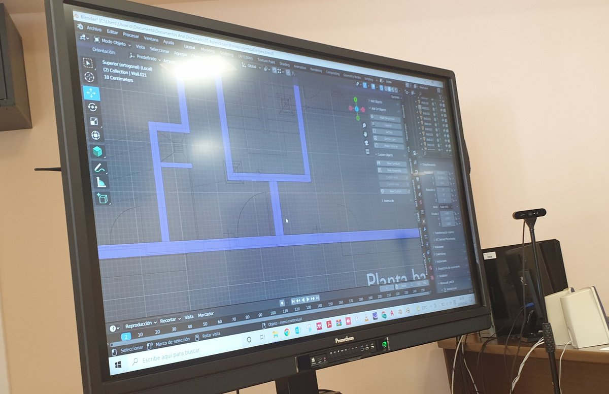 NorenaMartin's tweet photo. Aquí estamos, peleando con #Blender #BlenderBIM #Archipack https://t.co/ILx36bUqcW