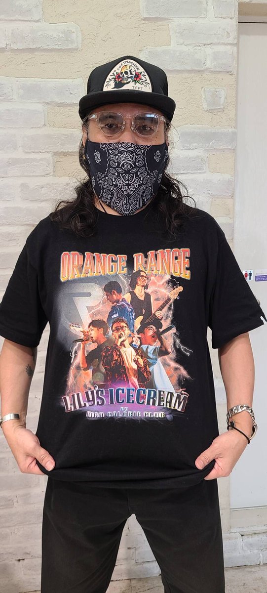 ORANGE RANGE LILY'S ICE CREAM Tシャツ ORANGE RANGE OFFICIAL GOODS】