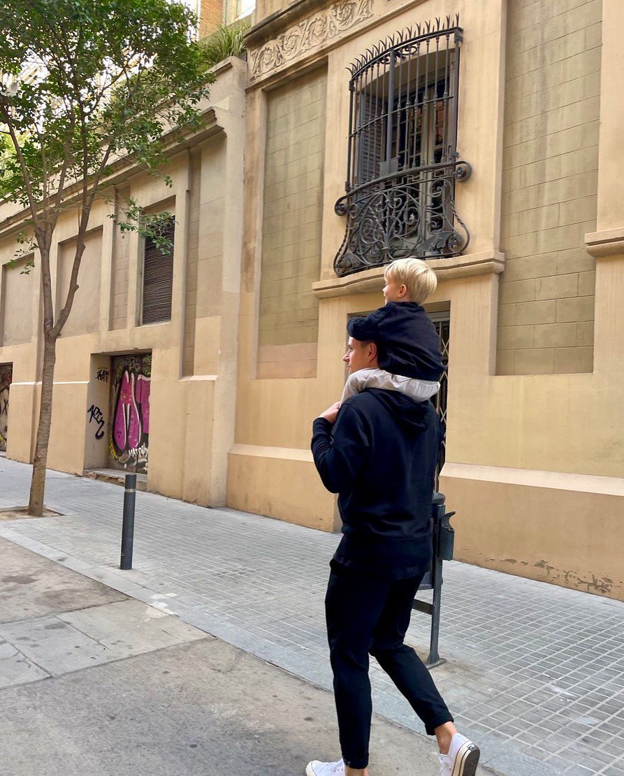 Marc ter Stegen (@mterstegen1) on Twitter photo Strolling around the city with my big boy π Strolling around the city with my big boy π