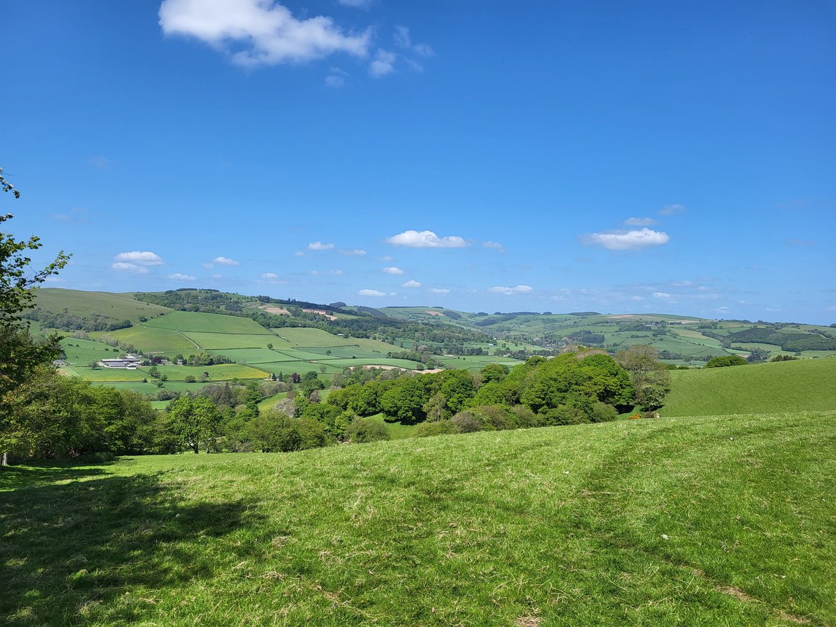Beautiful views towards Norton and Presteigne
