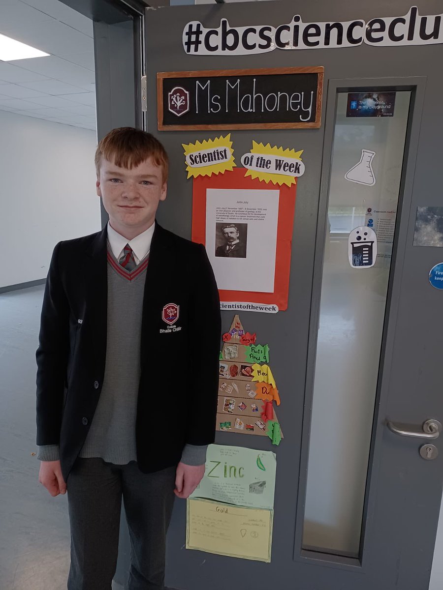 ClaregalwayColl's tweet photo. Super stuff from Beatrice, Tara & Sean 1D for #CBCScientistoftheweek
Well done everyone 👏🏻
Thanks so much for researching & presenting your information to the class.
#CBCScience #flippedclassroom https://t.co/ZZUjRLSIlA