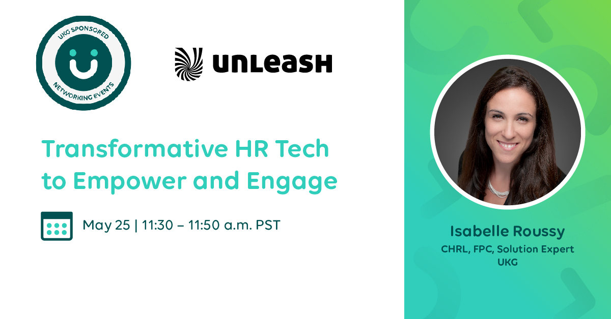 katbmoreno's tweet photo. Headed to @UNLEASHgroup next week? Don't forget to stop by @UKGInc booth #509 to say hello! We also have an amazing session with our very own, Isabelle Roussy, on May 25 at 11:30am PT! Looking forward to seeing you there!

#WeAreUKG https://t.co/ZIGxnYaiSv