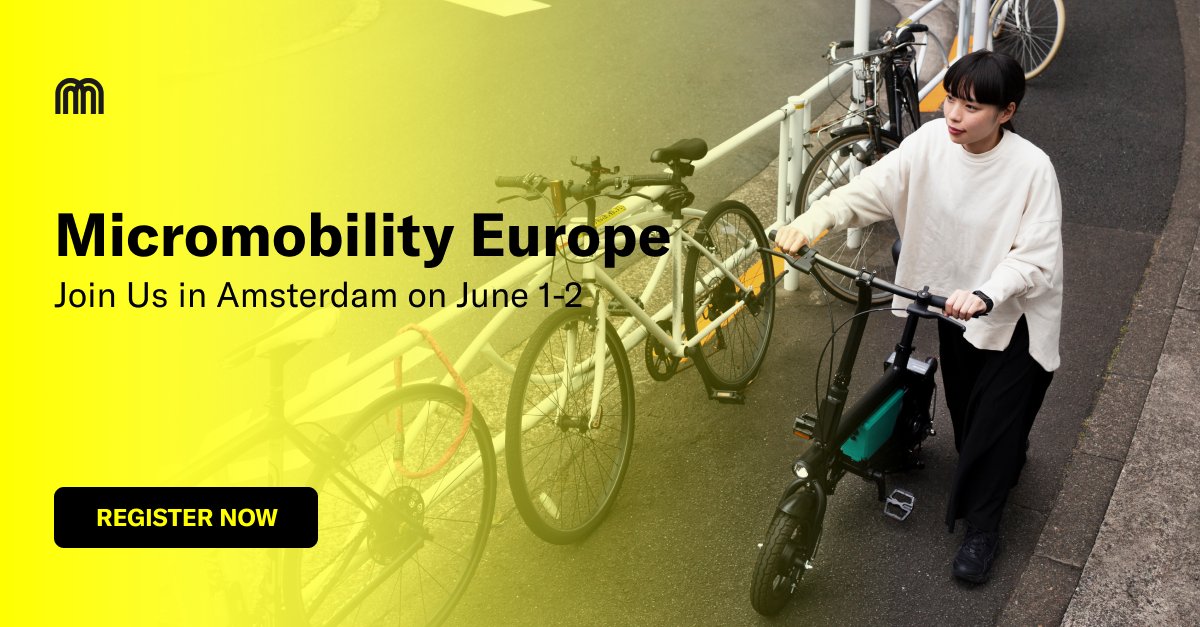 Micromobility Europe is just 15 days away! Join us for expos, talks, demos, and test-rides by 100+ category leaders that are transforming the entire urban mobility ecosystem.

Who can you expect to meet? Roll call in thread 🛞👇