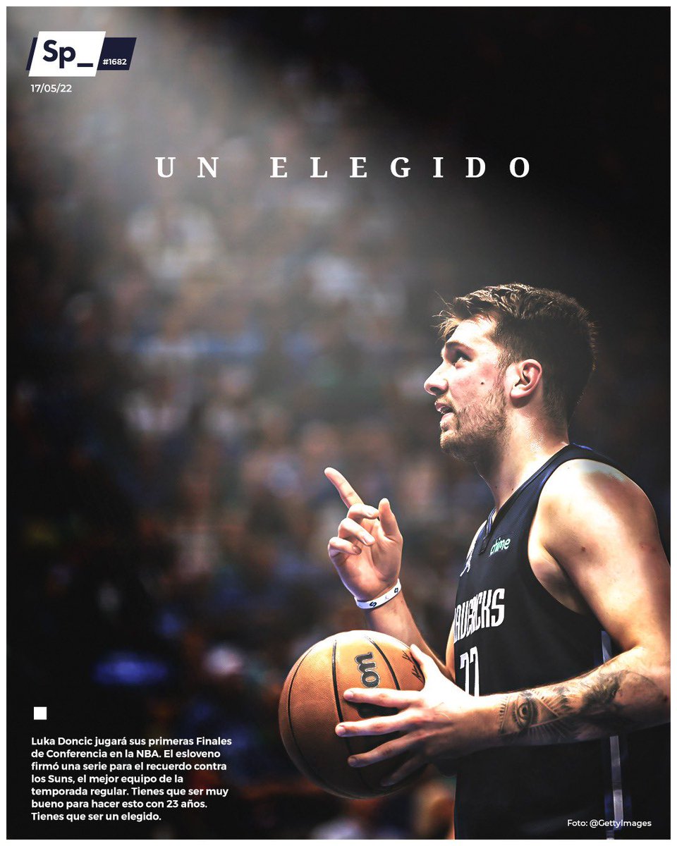 Tienes que ser muy especial para dominar un Game 7 en casa del mejor equipo de la temporada regular de la NBA con tan solo 23 años. Tienes que ser un elegido, como Luka Doncic.

#PortadaSp_ @luka7doncic