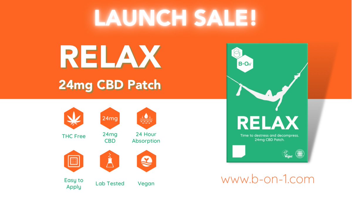 B_On_1's tweet image. THEY’RE HERE! 🙌

The RELAX 24mg CBD PATCH is now available to everyone and we couldn’t be more excited!

Don’t miss this brilliant LAUNCH SALE while stocks last!

b-on-1.com/products/cbd-p…