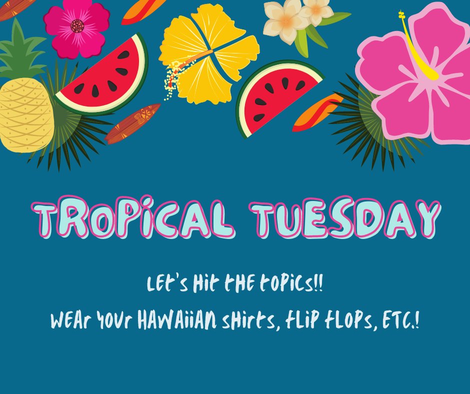 Tomorrow YMS is headed to the tropics tomorrow! 🦩🍍🌺