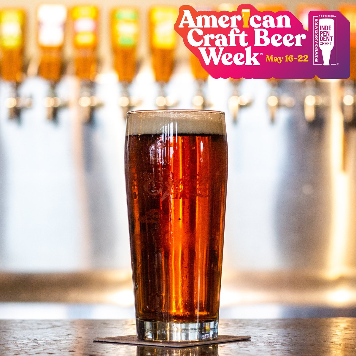 It's American Craft Beer Week and we have a lot to celebrate with you all🙏🏽 We have firkins and local vendor pop-ups coming up this week, but today we're kicking ACBW off with $3.50 12oz drafts all week, all beers, so head on over to our brewery for a discounted draft🍺