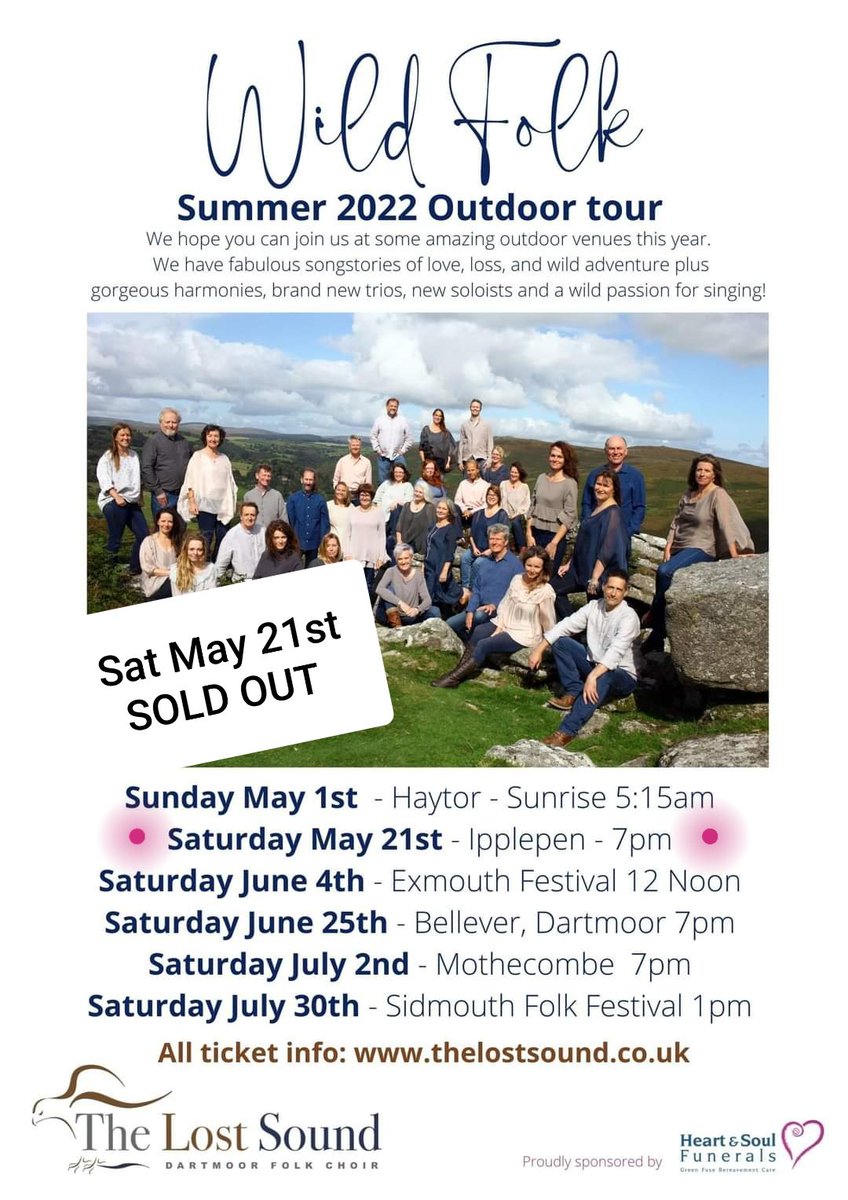 sing_breathe's tweet photo. Great news that @_TheLostSound 1st gig of season is now SOLD OUT! Tickets for @YHADartmoor and @mothecombeG are still available. #choir #whatsondevon #whatsonplymouth #thingstodoindevon #concert #livemusic #folkchoir #dartmoorfolkchoir #devonchoirs #folkmusic https://t.co/tzntIrAQf7