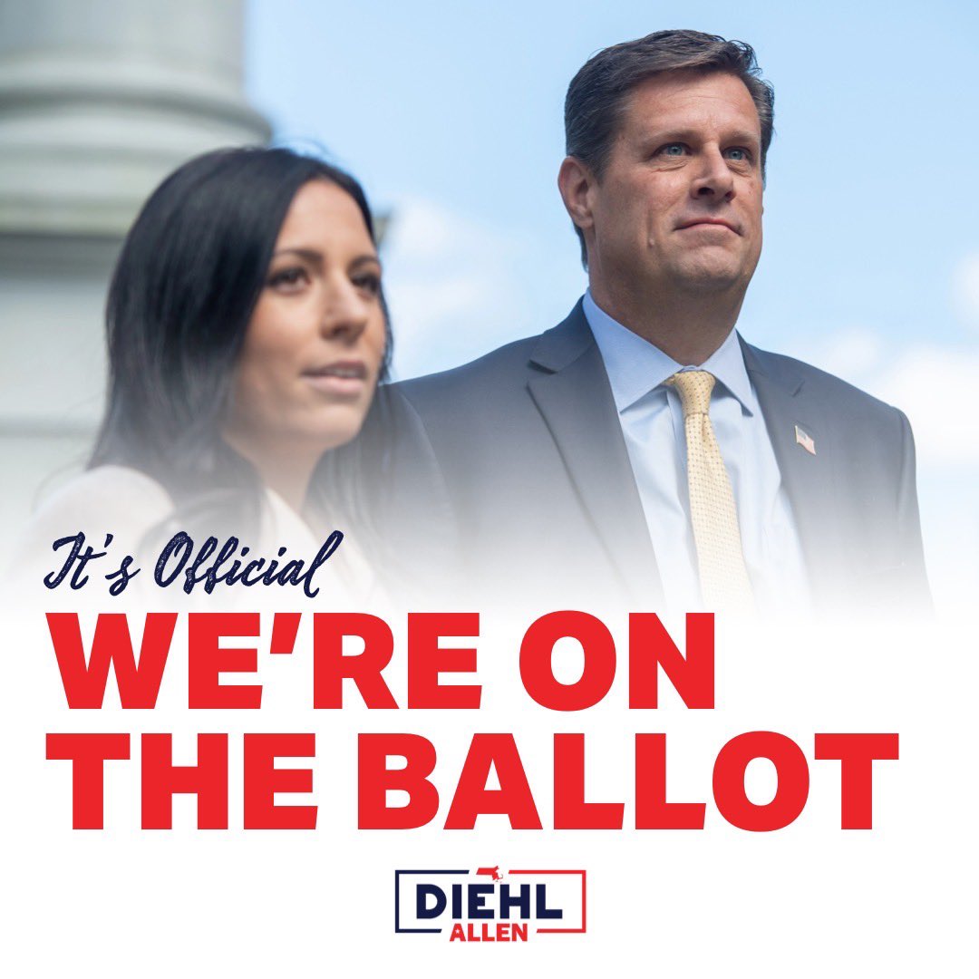 RealDiehlReport's tweet photo. It’s official both Leah Cole Allen and I have been certified to be on the ballot this November! We’re running to build a better Massachusetts everyday, and represent the people of our Commonwealth! https://t.co/XtSUJuSeJ6