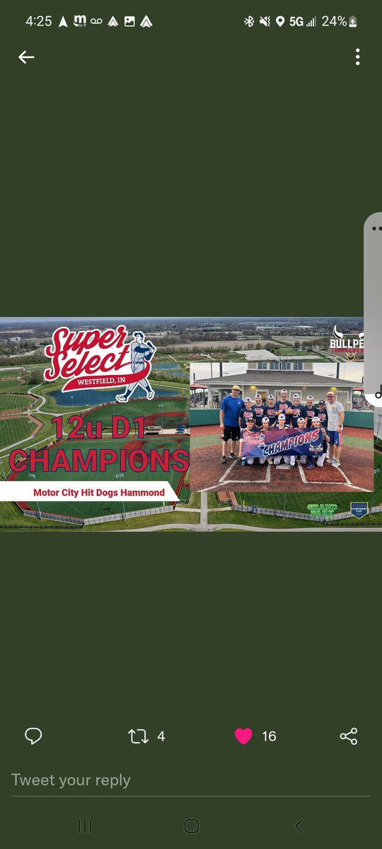 baseballcrazy00's tweet photo. Another great weekend for our Hit Dog organization. 9u Stout, 10u Ohio, 12u Hammond, 13u Leonard all win the Championship at the Super Select Invite Tournament. 14u Digz win PG in Mississippi. Phenomenal job players/coaches. @MCHitDogs @HitDogsAcademy @OhioHitDogs #HitDogsOnTop https://t.co/qyKkbNoHph