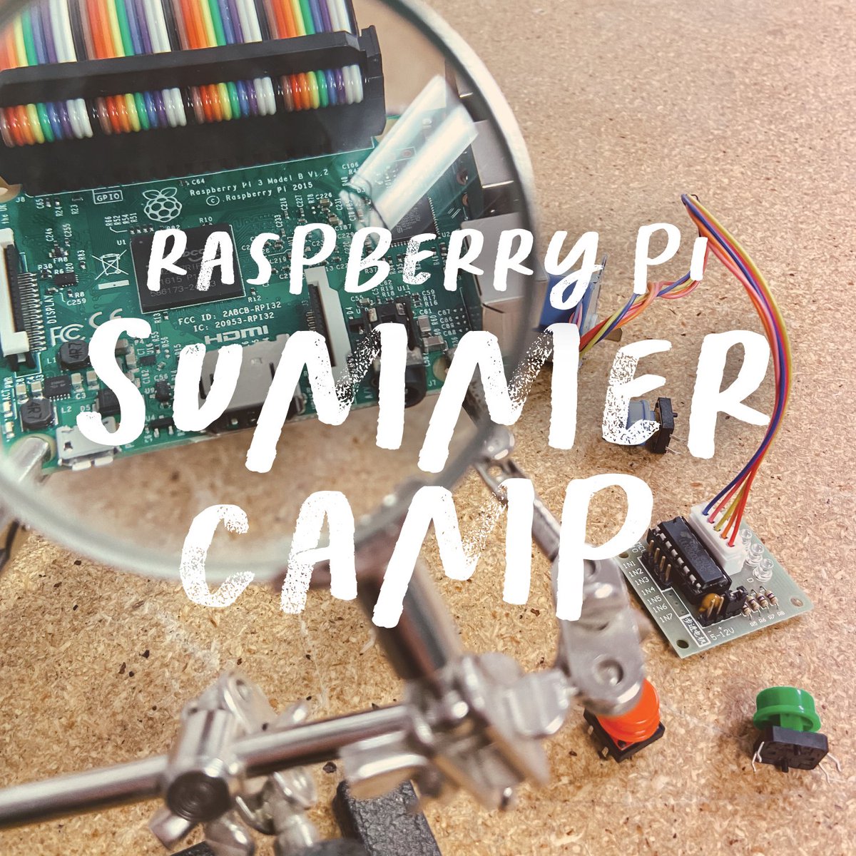 DevCatalyst_CO's tweet photo. One more week of school and then it’s summer break! ☀️Searching for fun activities for the kids? Check out our Raspberry Pi Summer Camp for ages 11-16. Each student will receive their own Raspberry Pi 3, SD card, and power supply. 🎟️: https://t.co/X1ejxO0Qnx https://t.co/Hz4CslewvH