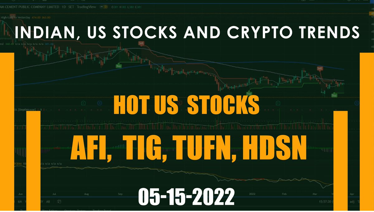 MyTradeTrends's tweet photo. Hot US Stocks 

US  stocks on an uptrend for the week of May 15!
1) AFI - 94% gain
2) TIG - 87% gain
3) TUFN - 59% gain
4) HDSN - 59% gain

Upcoming Stocks with high potential
UPST - 36% gain
DBD - 42% gain
CALA - 36% gain
LABU - 32% gain
Website : https://www mytradetrends com https://t.co/HSd5W5HAVb