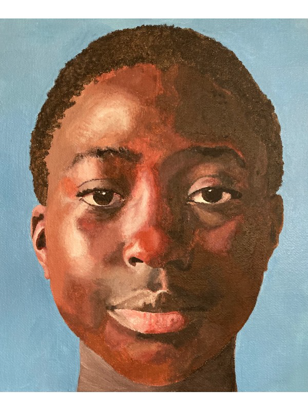 FCSDNews's tweet photo. @fcsdhighschool senior Elana Thompson earned a GOLD award for her Memory Project portrait painting in the Scholastics Art &amp; Writing Regional competition! The piece was sent to the National Scholastics competition, where Elana received a National Silver Medal! Well done, Elana! https://t.co/7tVisTvdDc
