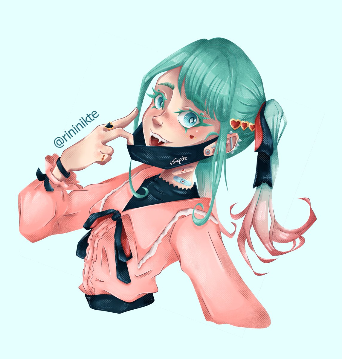 RiniNikte's tweet photo. Miku Vampire 🦇💙✨
#ヴァンパイア #DECO27 #HatsuneMiku #fanart #vampire #初音ミク https://t.co/rOQfWkfEwo