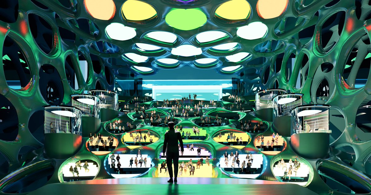We are delighted to present you the design of our future metaverse auditorium in which individuals will be shaping tomorrow’s Web3💡

Already looking forward to fill it up with Metaleons.

#NFTCommunity #NFTs