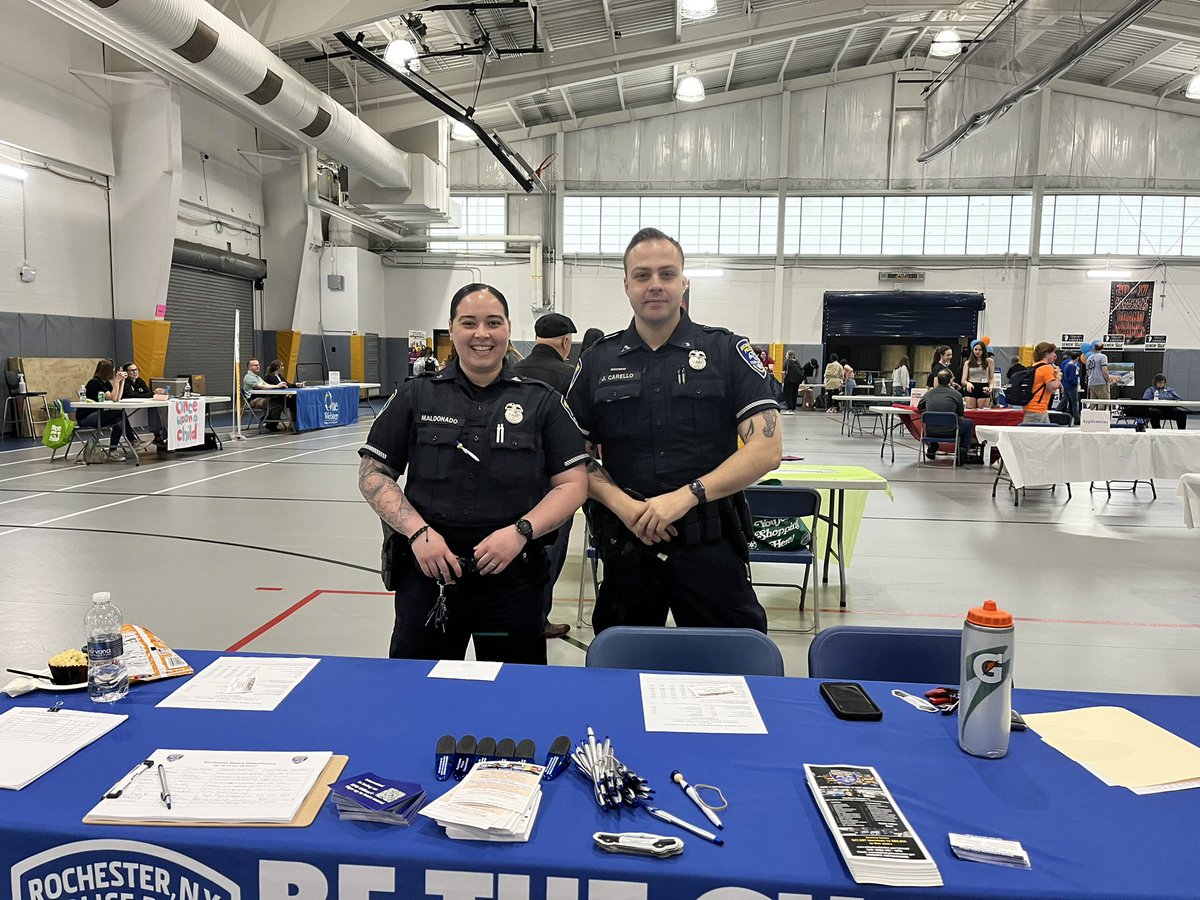RecruitmentRpd's tweet photo. RPD’s Recruitment Unit, was at  The Webster Thomas, career fair today! Thanks for having us! 
#mentorshipmatters #futureLEOs https://t.co/DloMCcfMWG