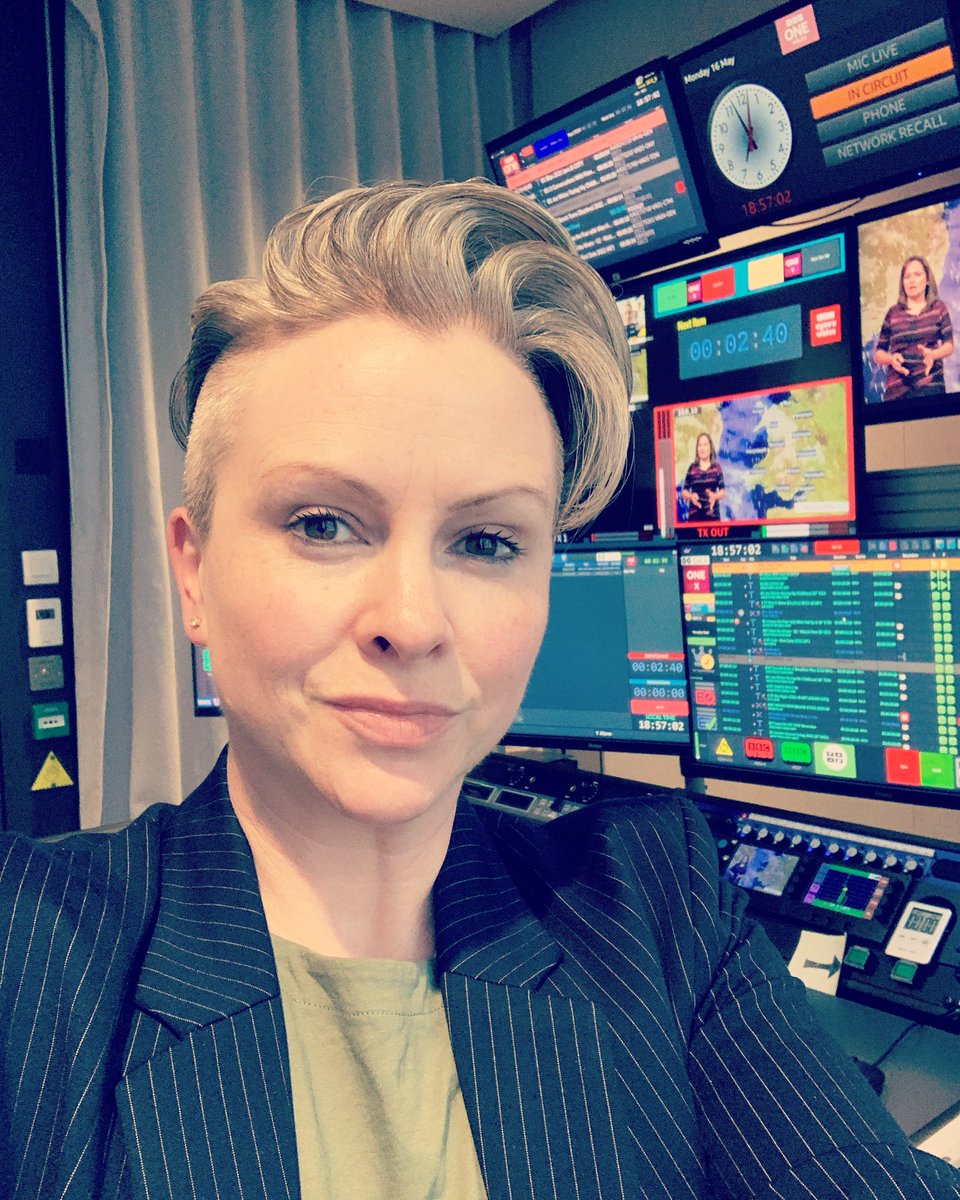 VickiBlight's tweet photo. Physically back 🙌 after y’know what 😷 #bbconewales 📺 🎙 (forgot my password, 2 weeks is a long time 🤯) https://t.co/h3oaxmJo0H