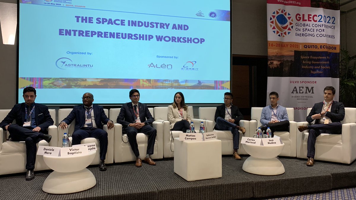VP and Marketing Director of <a href="/SideralisFDN/">Sideralis Foundation</a> Daniela Mera introduces the Latin America #NewSpace panel. A unique group of young regional space entrepreneurship role models! #GLEC2022

#FF <a href="/ideiaspace_/">Ideia Space</a> <a href="/Remos_Space/">Remos Space Systems AB</a> <a href="/Astralintu/">Astralintu Space Technologies</a> <a href="/AGICE_/">AGICE</a> <a href="/DereumLabs/">Dereum Labs</a> <a href="/SpaceLatam/">Space Latam</a>