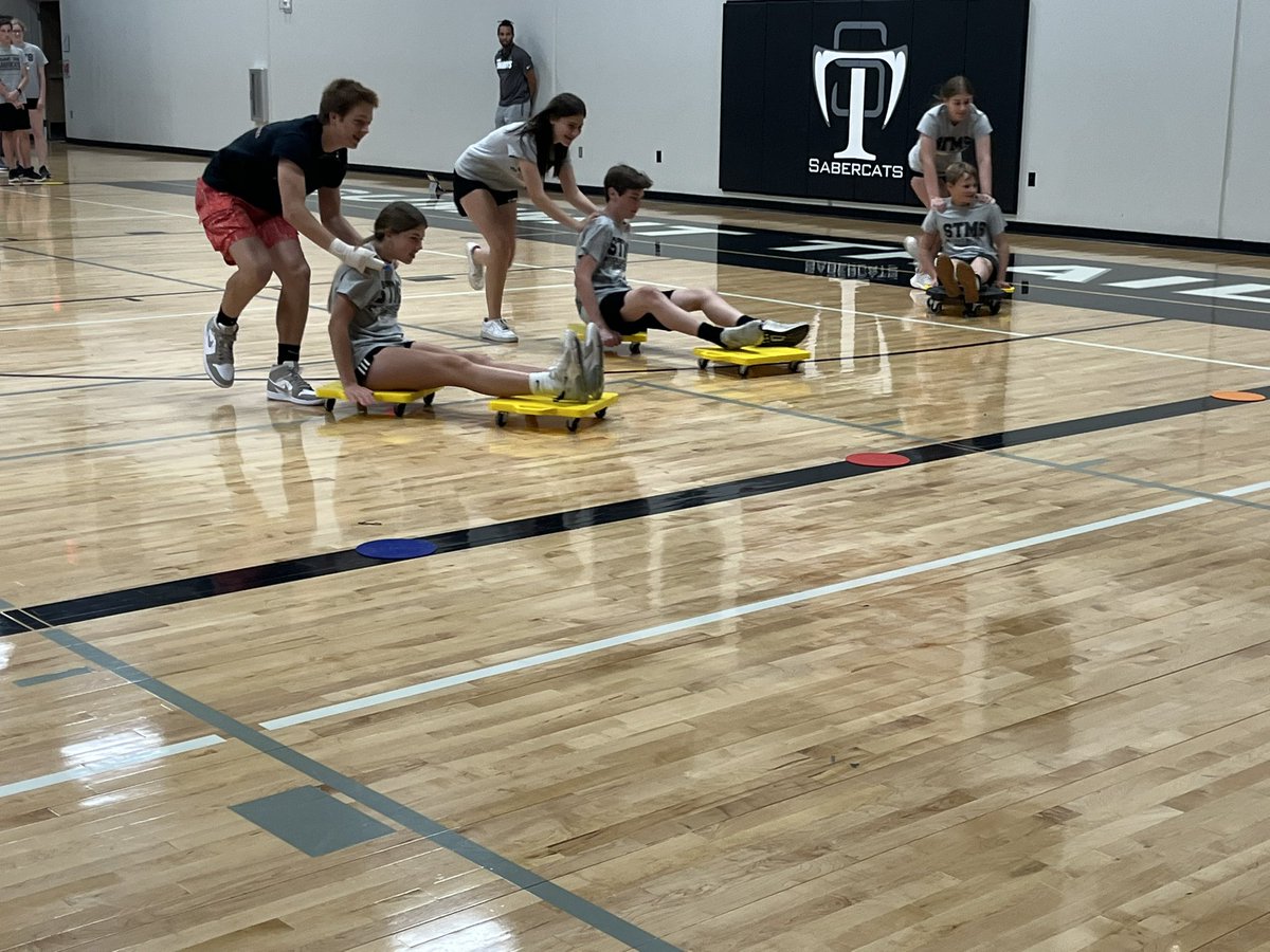 pebubba's tweet photo. Day 1 of Summit Challenge was a huge hit! We chose team names, said our Oath and competed in our first two events: Steele Push and Conehole! Love this unit! #summitchallenge #opsmomentsthatmatter #upwardtogether @_STMS233 @mesa36 @kchilgenkamp @CoachManga https://t.co/kl9Y5S0M8f