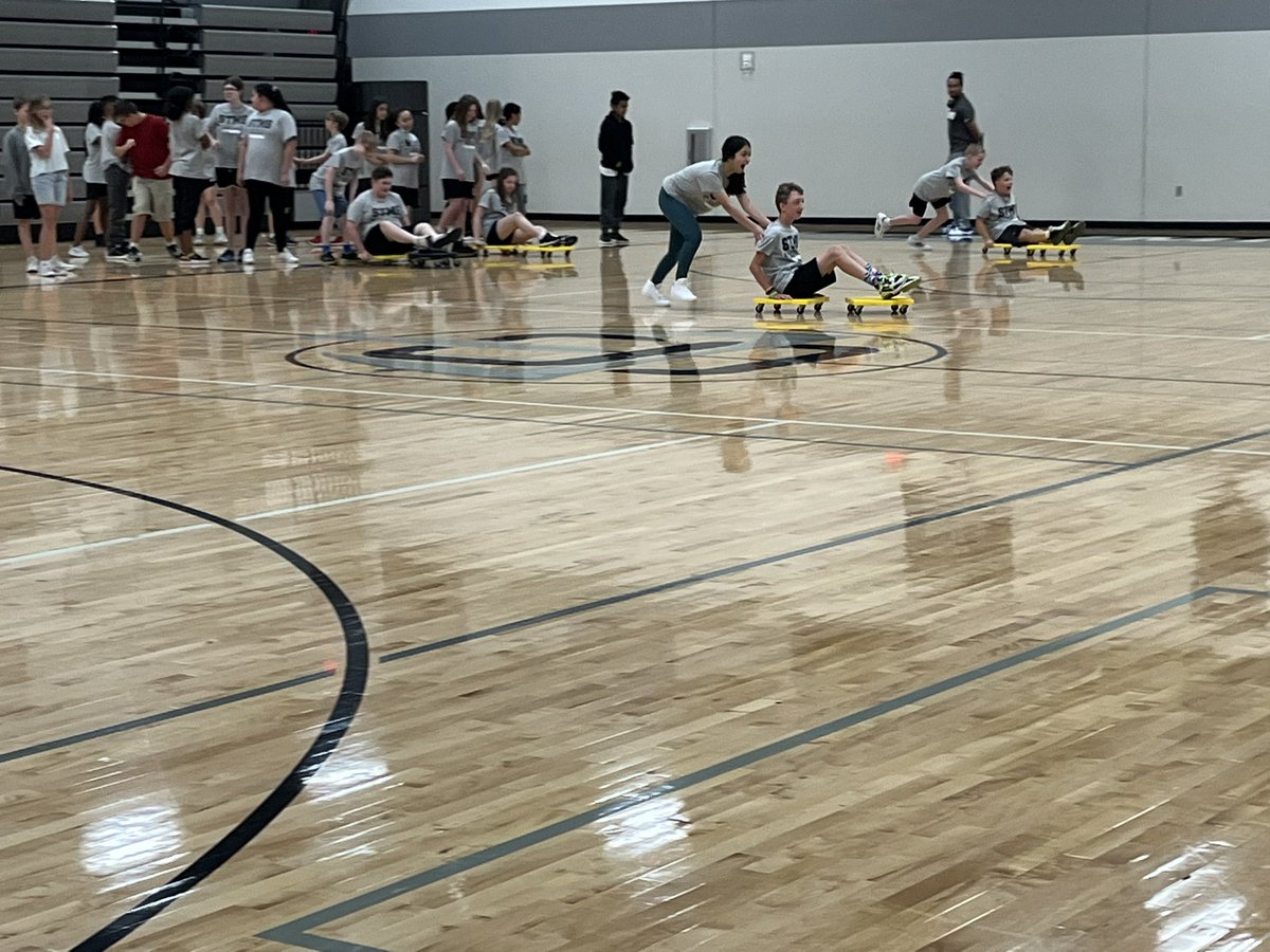 pebubba's tweet photo. Day 1 of Summit Challenge was a huge hit! We chose team names, said our Oath and competed in our first two events: Steele Push and Conehole! Love this unit! #summitchallenge #opsmomentsthatmatter #upwardtogether @_STMS233 @mesa36 @kchilgenkamp @CoachManga https://t.co/kl9Y5S0M8f