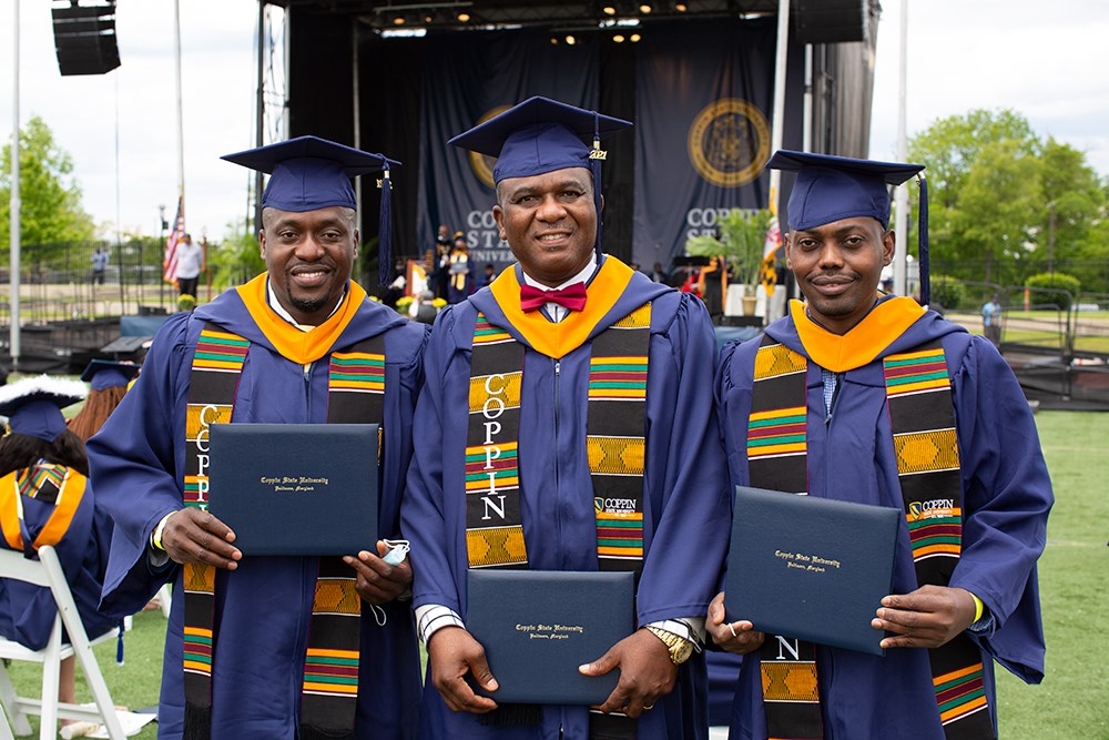 CoppinStateUniv's tweet photo. 2/2 Can't join us for #Commencement2022 in-person? Live stream the ceremony at https://t.co/iDkqD6w4EL #CoppinStateUniversity #CoppinGrad #Classof2022 @CSUalums https://t.co/JBSKIlJuJz