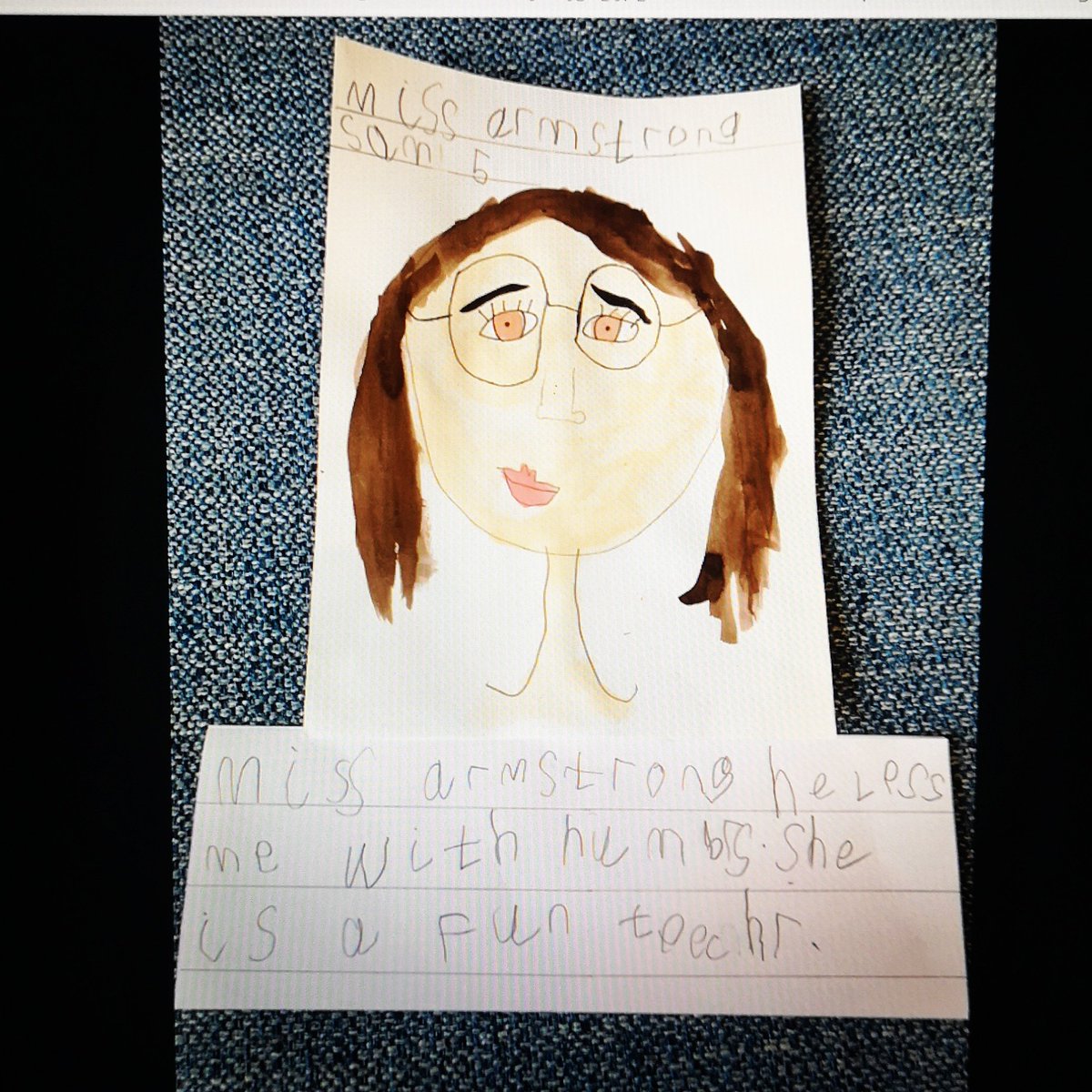 Miss_AppleEYFS's tweet photo. I love this! Another entry for the @rbiddulph #thankateacher competition. Thank goodness he didn't write that I was boring!! 😂🤣 #drawwithrob https://t.co/w0tRKIDgvH