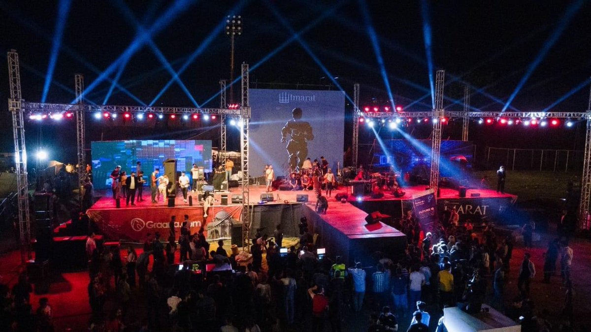 ArtecFmt's tweet photo. We setup the massive AV experience at Future Fest this weekend. Had massive turn out on all three days and the line-up included #AsimAzhar #AimaBaig #YoungStunners #SomeWhatSuper #AbdullahQureshi and many more.

Sponsored by https://t.co/PyM1tmL1SK   &amp; @Imarat_pk https://t.co/UhaCS69hhr